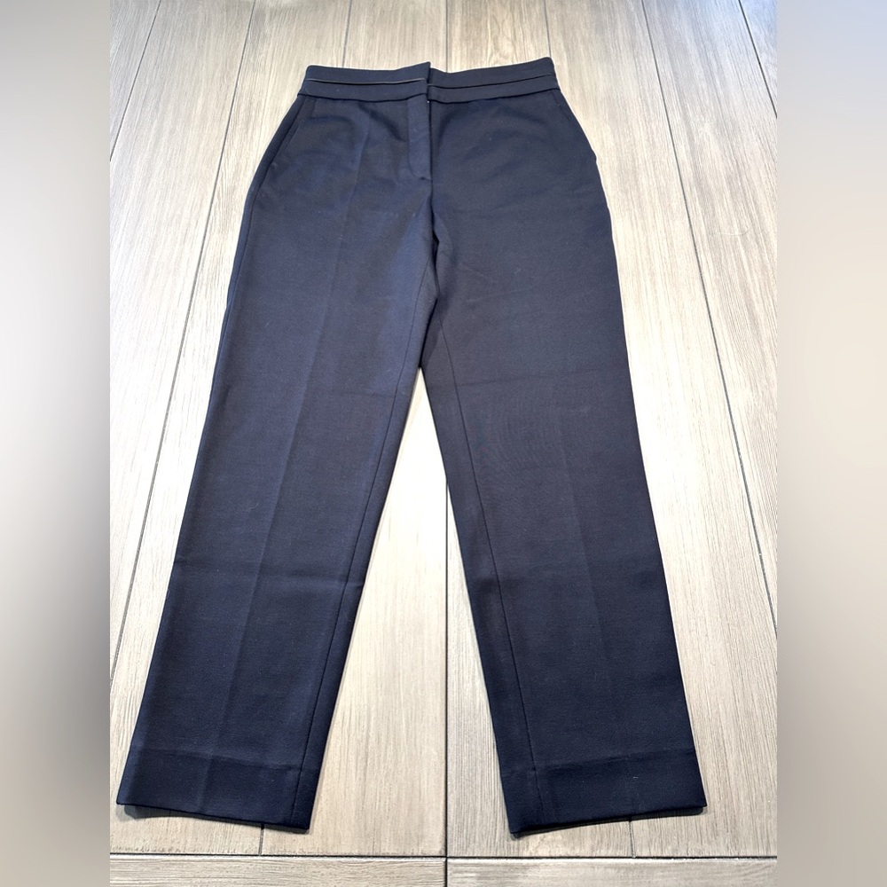 Sandro navy straight leg pants